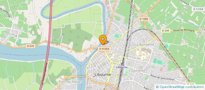 localisation de l'entreprise I.LASER  LIBOURNE