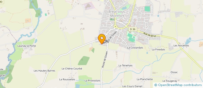 localisation de l'entreprise I M A à BREAL-SOUS-MONTFORT
