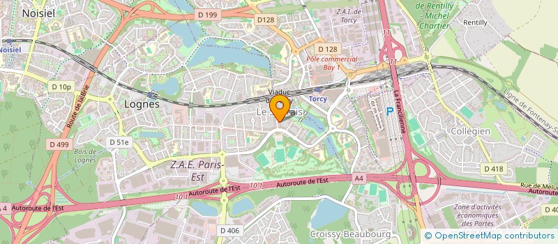 localisation de l'entreprise I.M.A à LOGNES