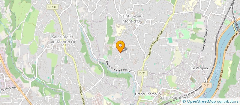 localisation de l'entreprise I.M.A.J  SAINT-CYR-AU-MONT-D'OR