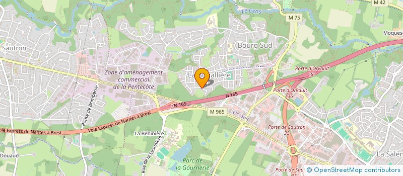 localisation de l'entreprise I.M.B PATRIMOINE à ORVAULT