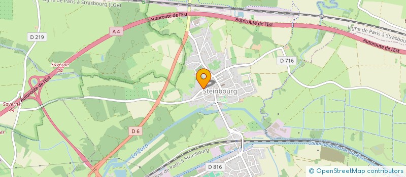 localisation de l'entreprise I.M.B.S.  STEINBOURG