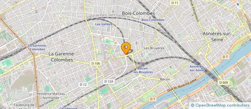 localisation de l'entreprise I.M.C à BOIS-COLOMBES