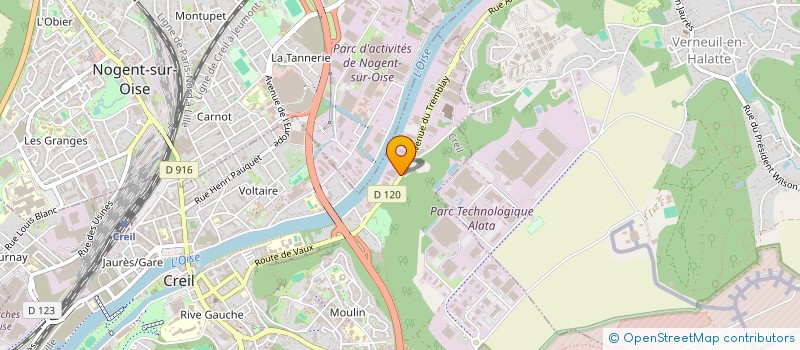 localisation de l'entreprise I.M.C.P SARL  CREIL