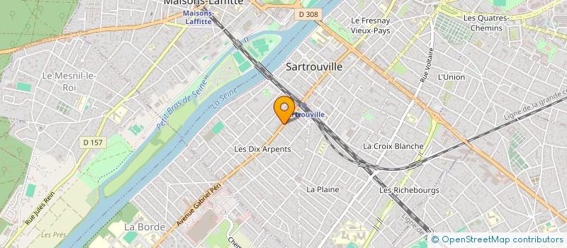 localisation de l'entreprise I.M GLOBAL BTP à SARTROUVILLE