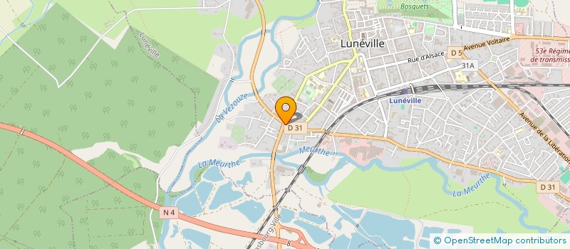 localisation de l'entreprise I.M.I  LUNEVILLE