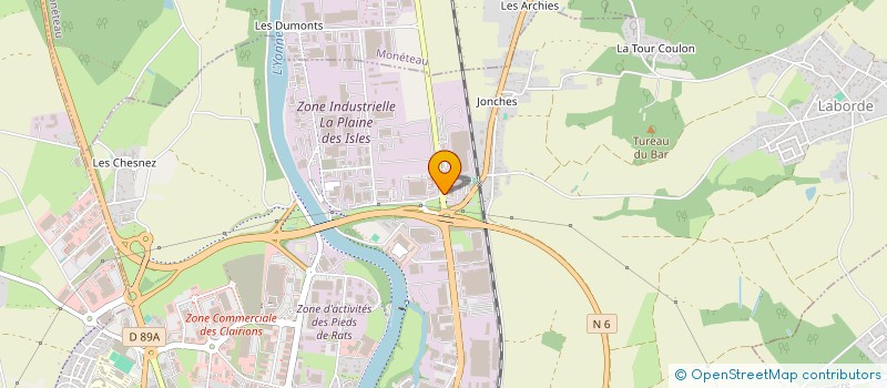 localisation de l'entreprise I.M.M.E. à AUXERRE