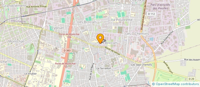 localisation de l'entreprise I.M MENUISIER  VAULX-EN-VELIN