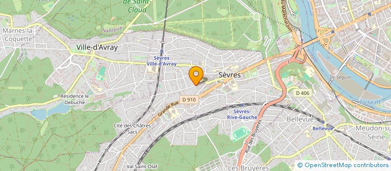 localisation de l'entreprise I.M.OCEANE à SEVRES