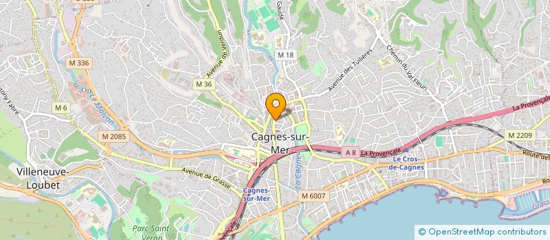 localisation de l'entreprise I.M.P à CAGNES SUR MER