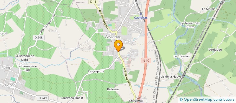 localisation de l'entreprise I.M.P IMPRIMERIE à CAVIGNAC