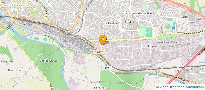 localisation de l'entreprise I.M.P SUD à FREJUS