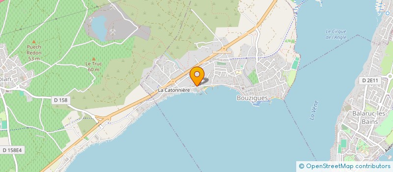 localisation de l'entreprise I M R F  BOUZIGUES