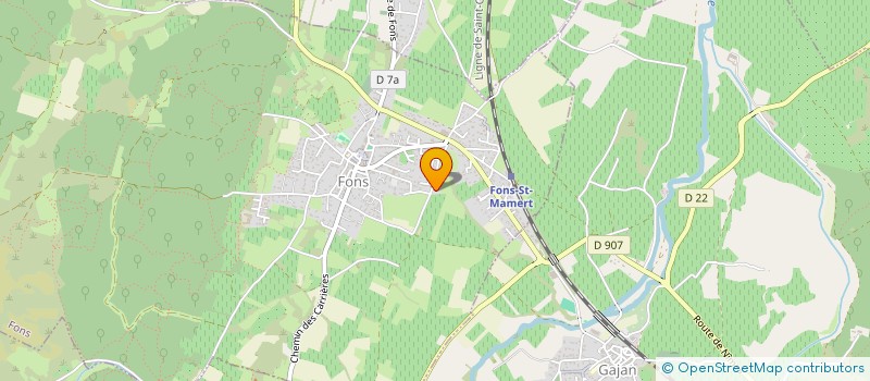 localisation de l'entreprise I-MAGE à FONS