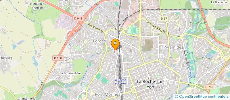 localisation de l'entreprise I-MAGINEXR à LA ROCHE-SUR-YON