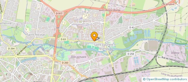 localisation de l'entreprise I-MERCURI-TAXIS  SAINT-LAURENT-BLANGY