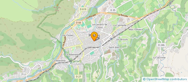 localisation de l'entreprise I.N.A à PRADES