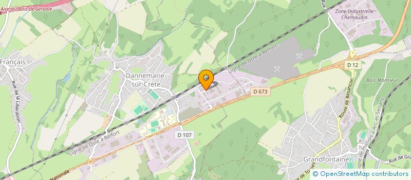 localisation de l'entreprise I.N.A AUTOMOBILES  DANNEMARIE-SUR-CRETE