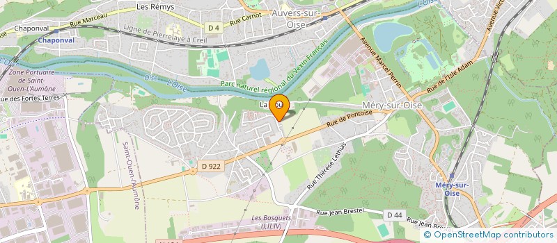 localisation de l'entreprise I N A TELECOM  MERY-SUR-OISE