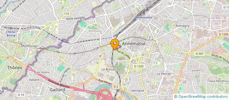 localisation de l'entreprise I.N.C  ANNEMASSE