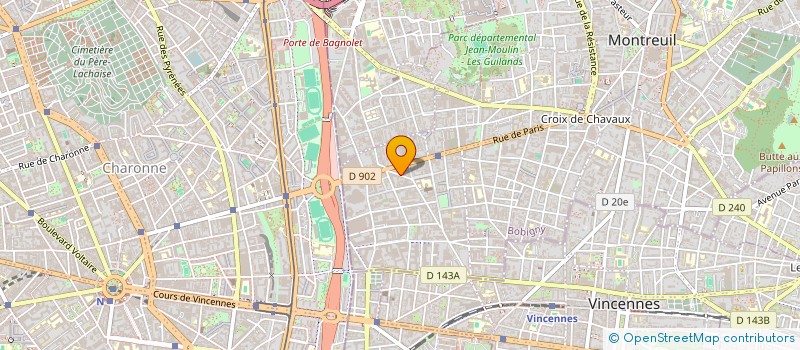localisation de l'entreprise I N C O INFORMATIQUE à MONTREUIL