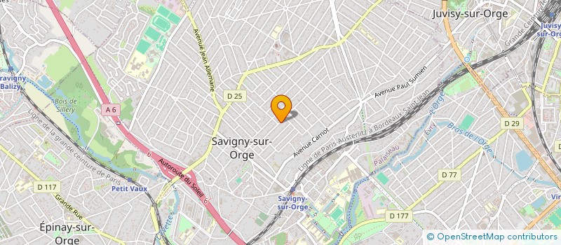 localisation de l'entreprise I.N. DATA à SAVIGNY-SUR-ORGE