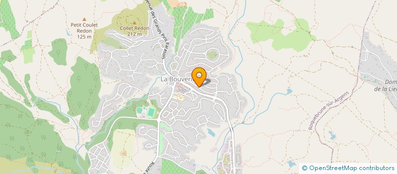 localisation de l'entreprise I.N.E.S.  ROQUEBRUNE-SUR-ARGENS