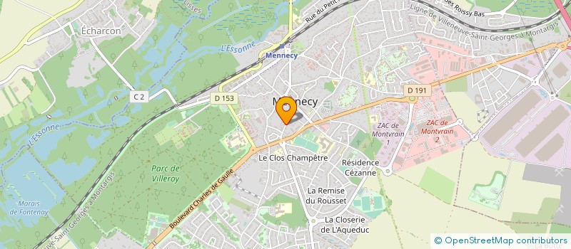 localisation de l'entreprise I N N O V E L E C à MENNECY