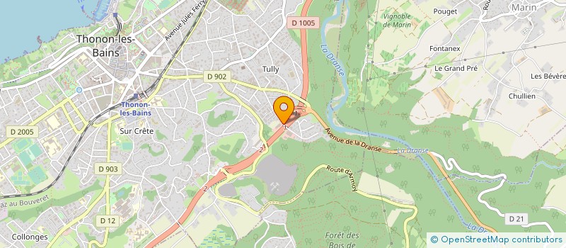 localisation de l'entreprise I.N.S AUTO à THONON-LES-BAINS
