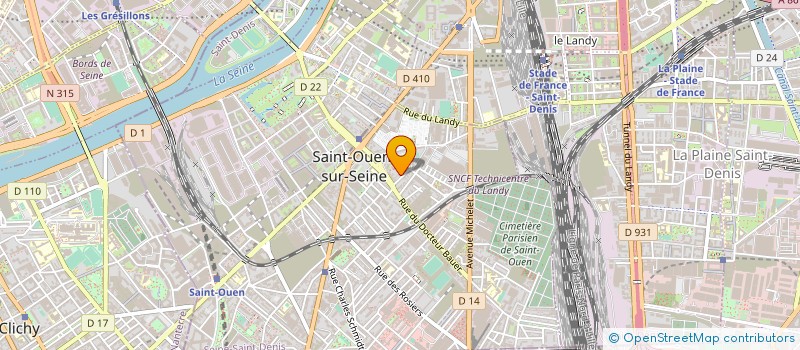 localisation de l'entreprise I.N.S TRANSPORTS à SAINT-OUEN-SUR-SEINE