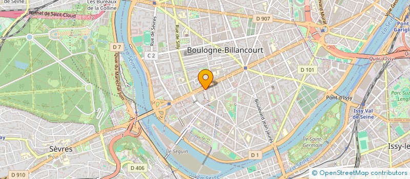 localisation de l'entreprise I-NEGOTIUM à BOULOGNE-BILLANCOURT