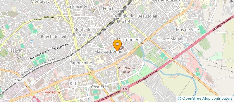 localisation de l'entreprise I-NOVACTIF  NIMES