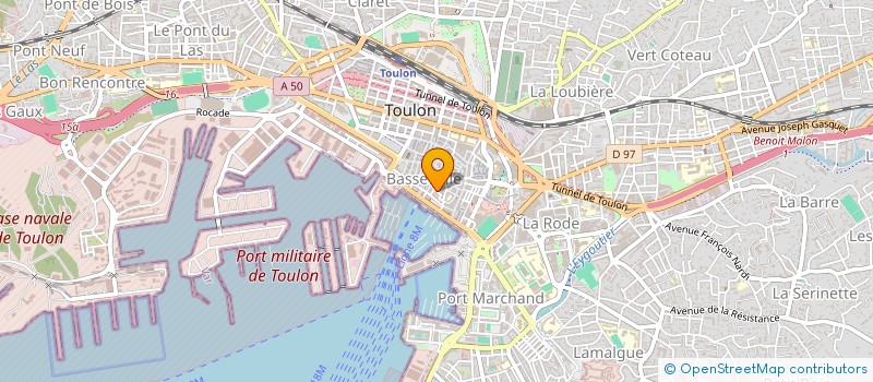 localisation de l'entreprise I-NOVE à TOULON