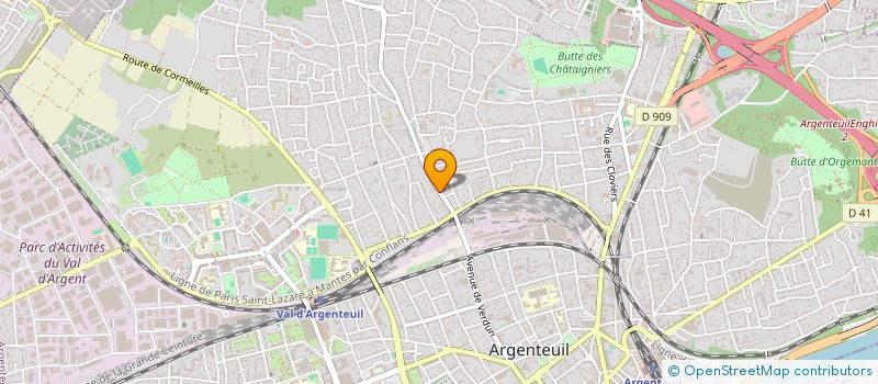 localisation de l'entreprise I&O à ARGENTEUIL