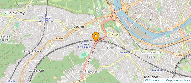 localisation de l'entreprise I.O.D  SEVRES
