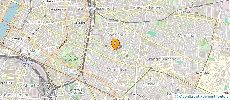 localisation de l'entreprise I.O.F FRANCE  LYON