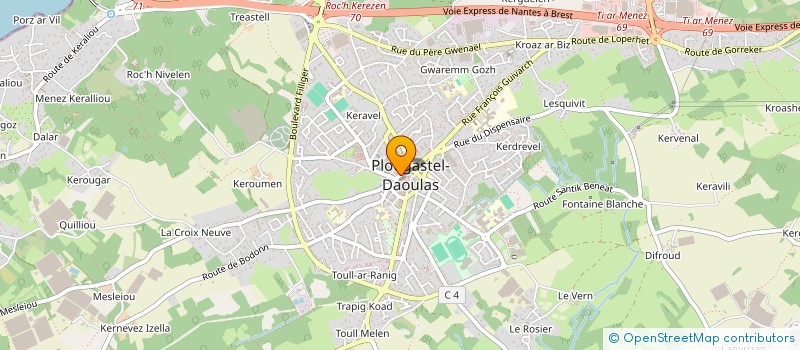 localisation de l'entreprise I.ODEE LA BOUTIQUE  PLOUGASTEL-DAOULAS