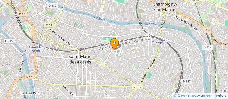 localisation de l'entreprise I P 2 S à SAINT-MAUR-DES-FOSSES