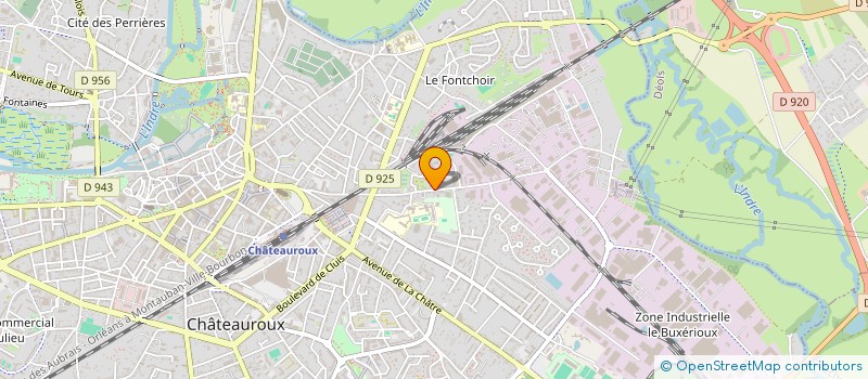 localisation de l'entreprise I P 36 à CHATEAUROUX