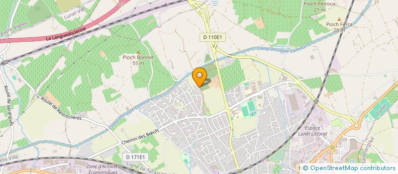 localisation de l'entreprise I P + à LUNEL