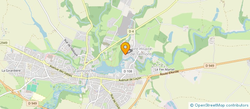 localisation de l'entreprise I.P.A.  TALMONT-SAINT-HILAIRE