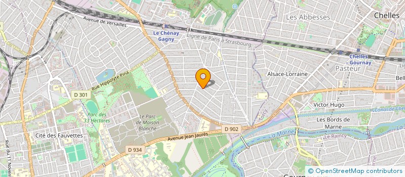 localisation de l'entreprise I.P.B. à GAGNY