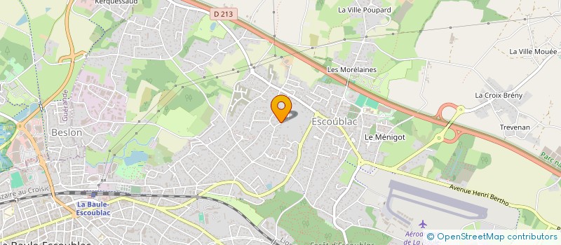 localisation de l'entreprise I.P.C.  LA BAULE-ESCOUBLAC