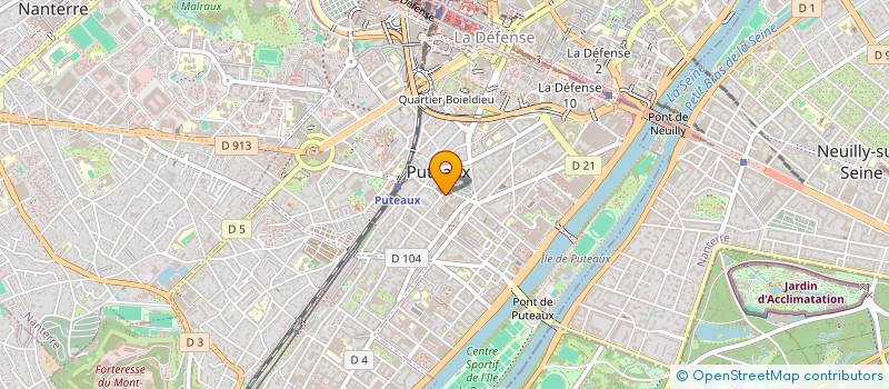 localisation de l'entreprise I.P. CENTRE  PUTEAUX