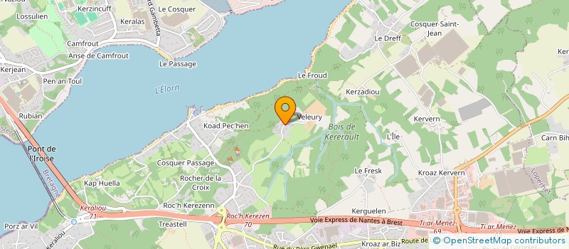 localisation de l'entreprise I P F  PLOUGASTEL-DAOULAS