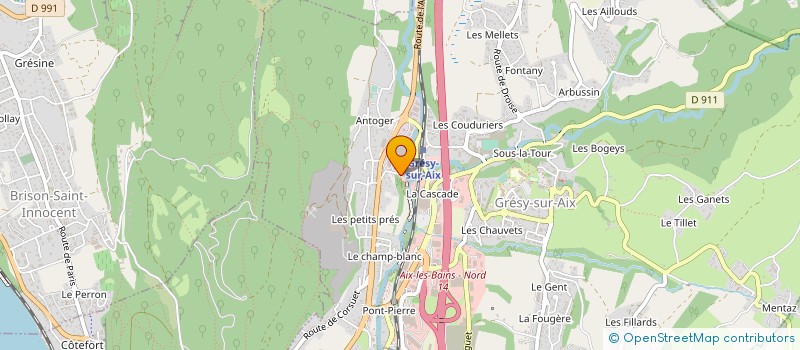 localisation de l'entreprise I P F à GRESY-SUR-AIX