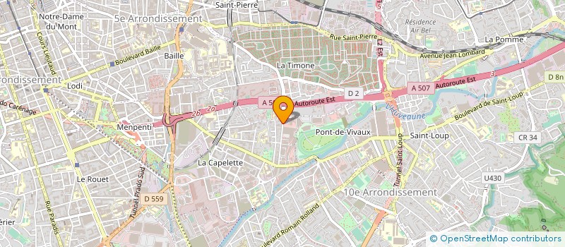 localisation de l'entreprise I.P.I. à MARSEILLE