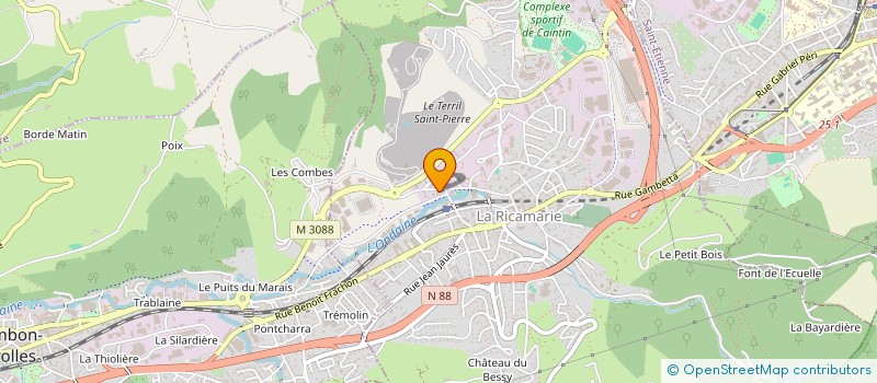 localisation de l'entreprise I.P.P.A IMMOBILIER  LA RICAMARIE