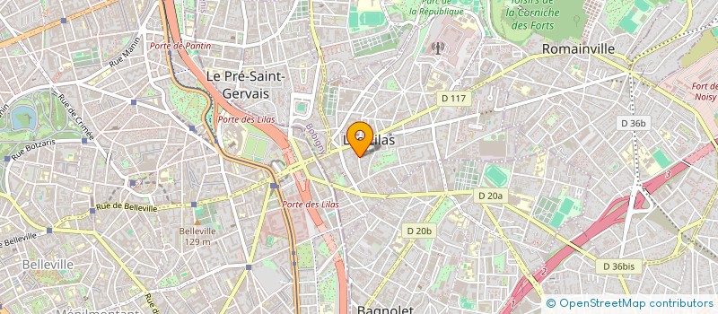 localisation de l'entreprise I.P.P.E à LES LILAS