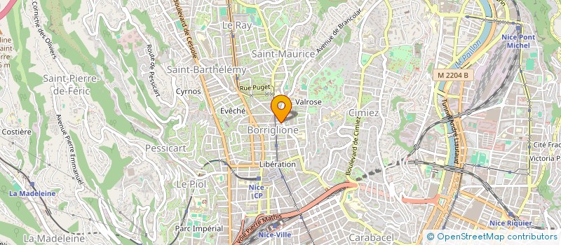 localisation de l'entreprise I PIZZA à NICE